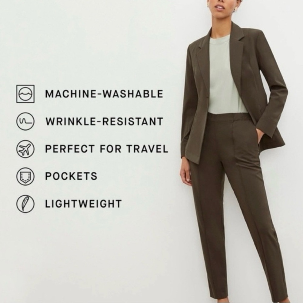 MM. LAFLEUR | COLBY TRAVEL PANT ORIGAMITECH OLIVE GREEN SIZE 0 - Picture 6 of 12